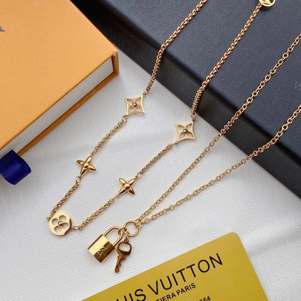 View 4 of Louis Vuitton LV Iconic Charm Necklace Gold M02494