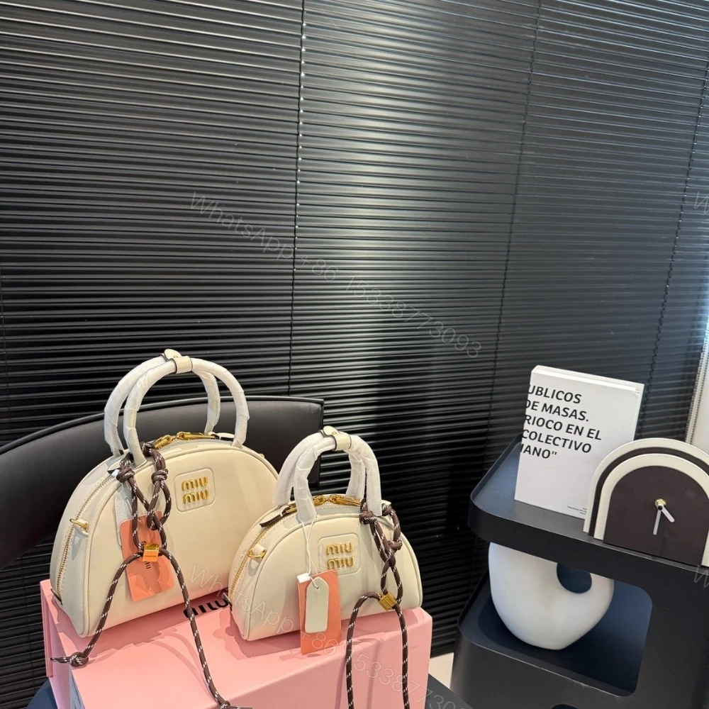 View 5 of MIUMIU TOP HANDLE BAG WHITE 23CM