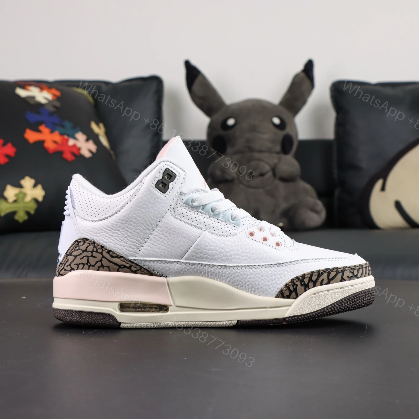 View 2 of Air Jordan 3 Retro Neapolitan Dark Mocha