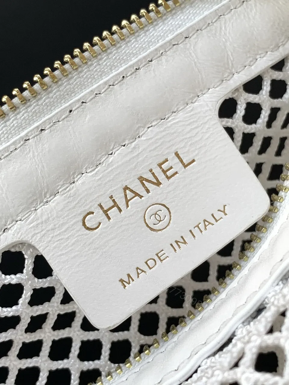 View 6 of Iridescent Mesh Crossbody with Silver Hardware Bag