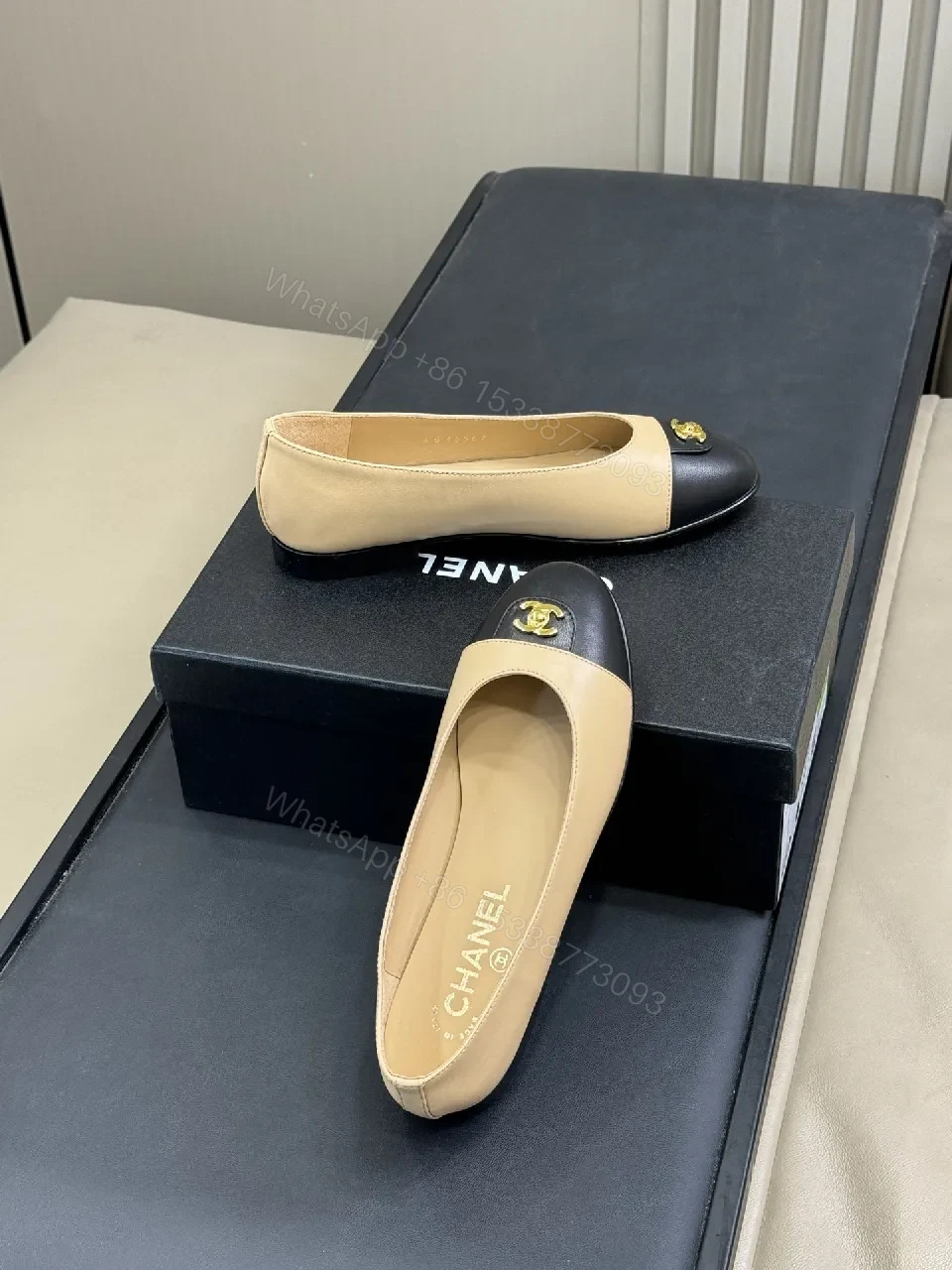 View 5 of Two-Tone Two-Tone Ballerinas: Everyday Luxury Flats