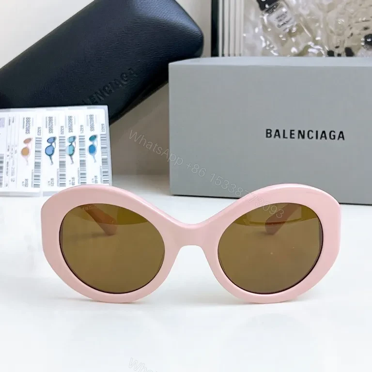 View 7 of Chic Pink Round Sunglasses â€“ Balenciaga-Style, All-Day Comfort