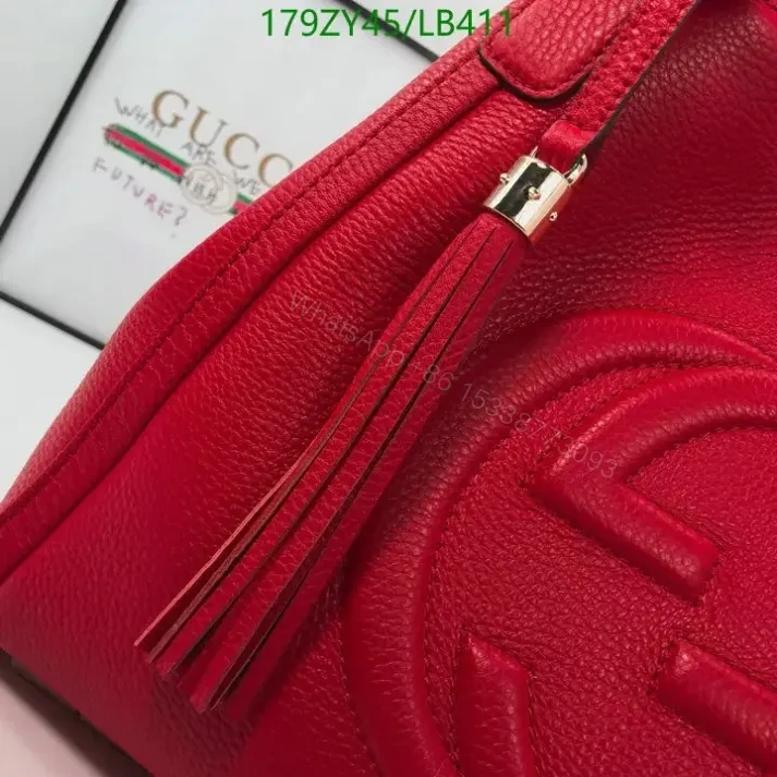 View 8 of Gucci Soho Brown Leather Shopping Bag Replica LB41126 – Premium 1:1