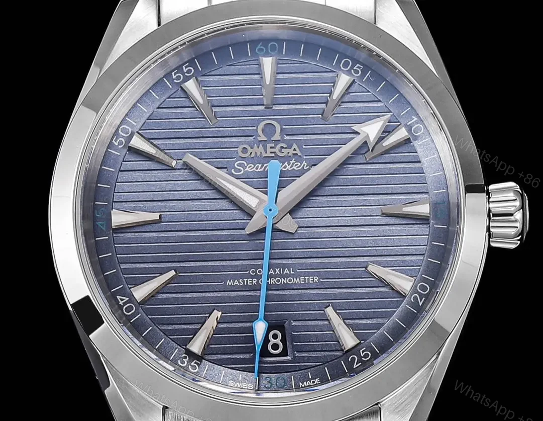 View 5 of Omega Super Clone Seamaster Aqua Terra Blue Dial Steel Bracelet Premium 41MM OMEGA-AT41-BLU-SS