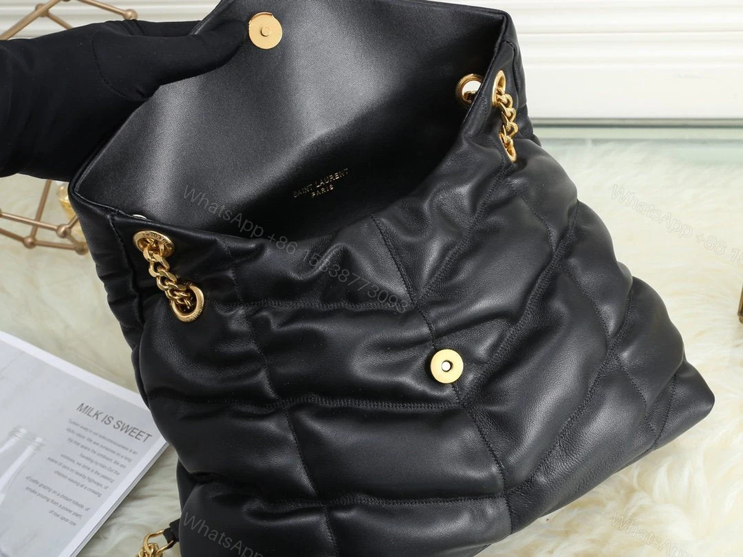 View 3 of Saint Laurent Women’s Puffer Medium in Nappa