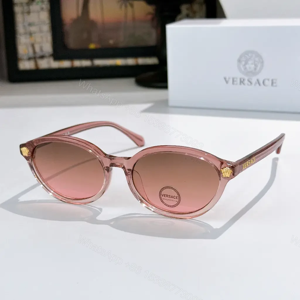 View 4 of Tortoiseshell Round-Frame Sunglasses with Gold Crest Accents