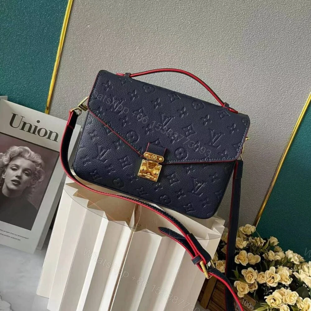 View 2 of Louis Vuitton Pochette Metis Dark Blue 25Cm M44071