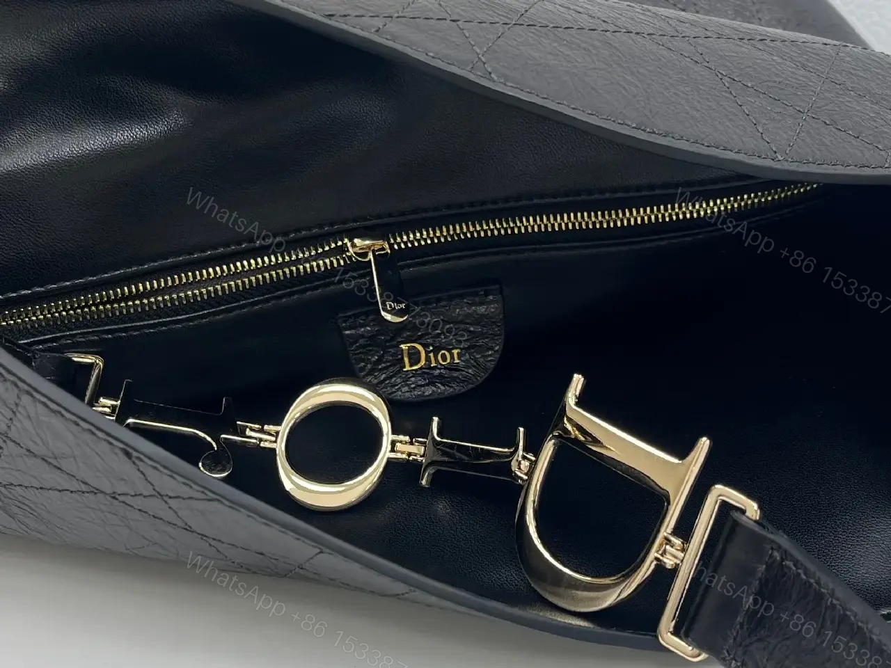 View 7 of Elegant Black Leather Structured Shoulder Bag: Petite Luxury