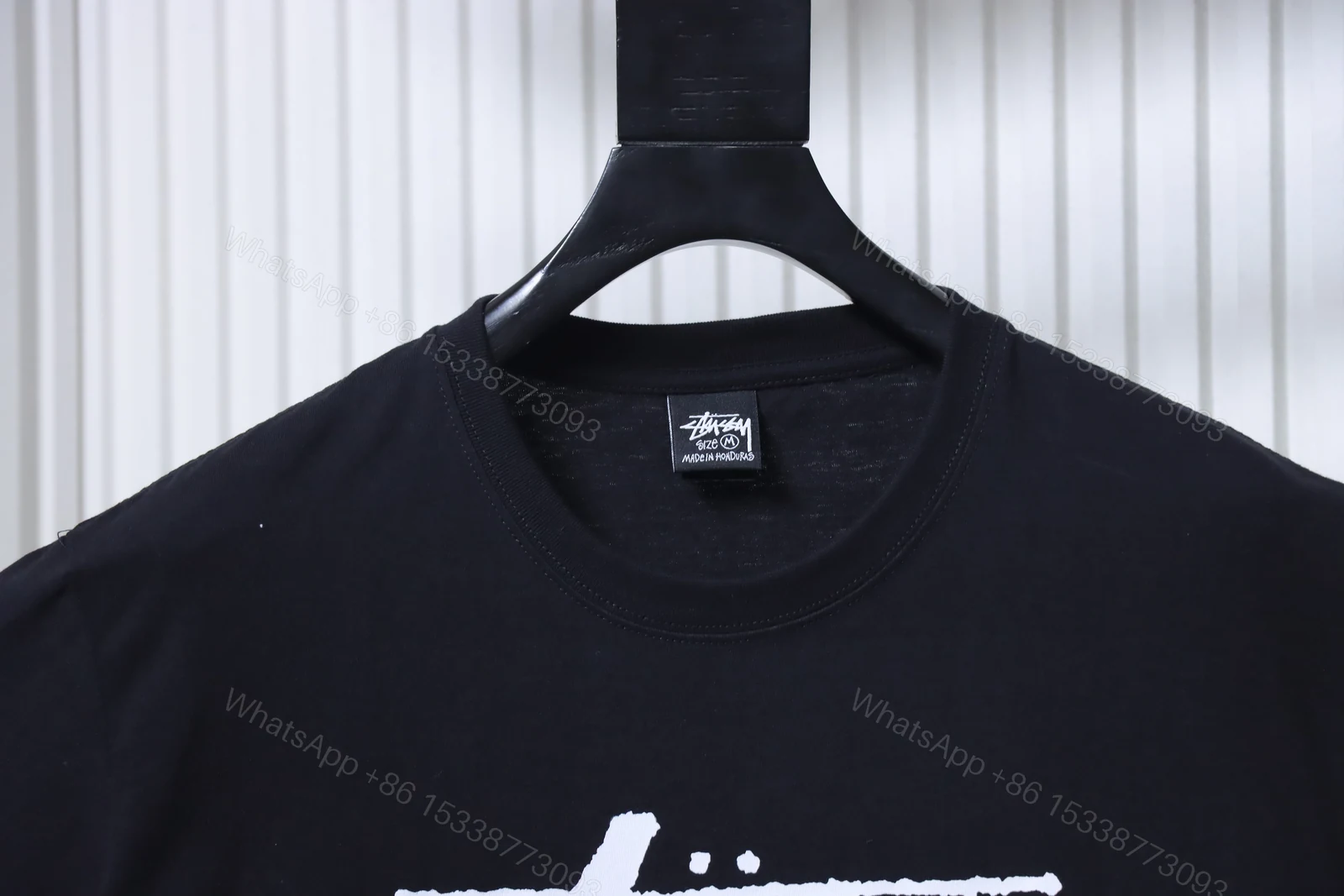 View 3 of Stussy World Tour Collection Printed Short Sleeve Shirt 2 Black