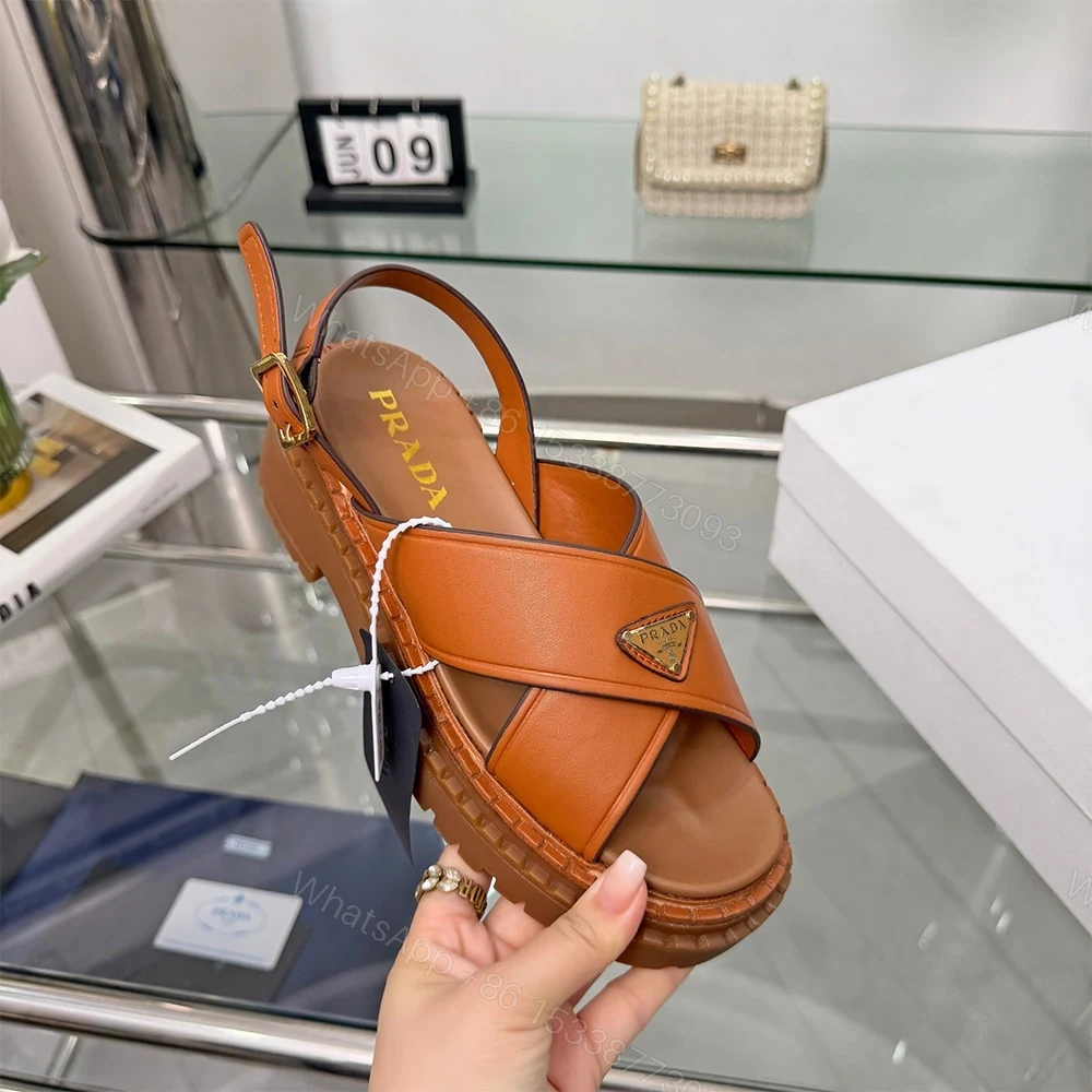 View 6 of PRADA Leather sandals 847539