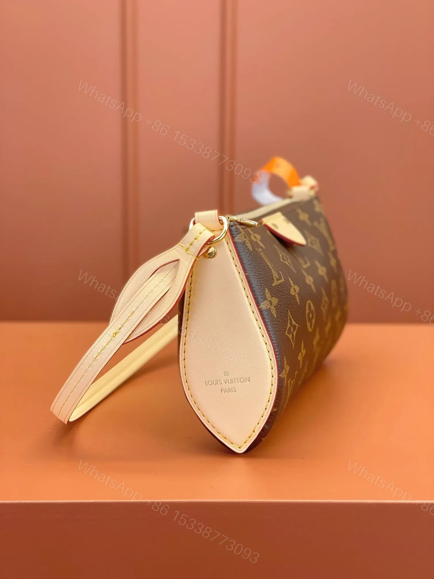View 2 of Louis Vuitton Pochette Tirette bag in monogram coated canvas