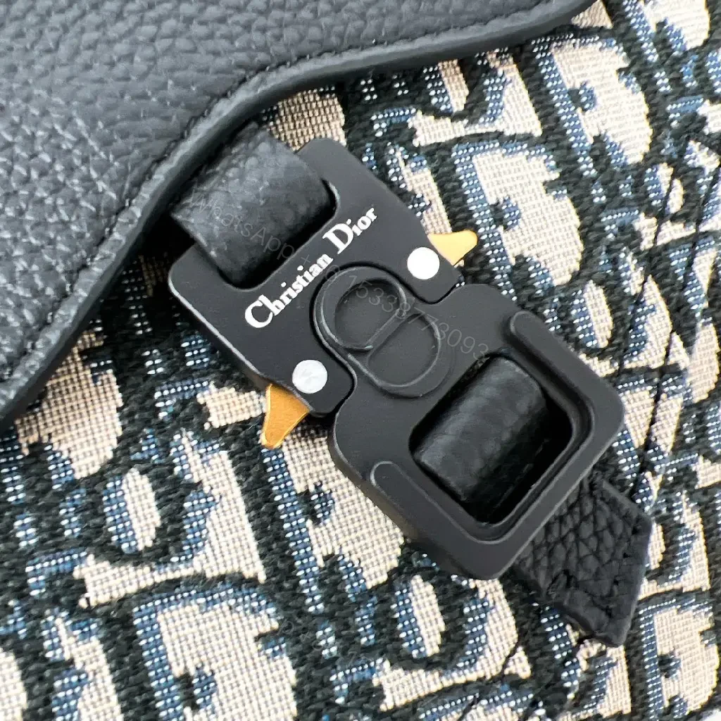 View 3 of Chic Monogram Crossbody Bag: Textured Leather, Modern Utility