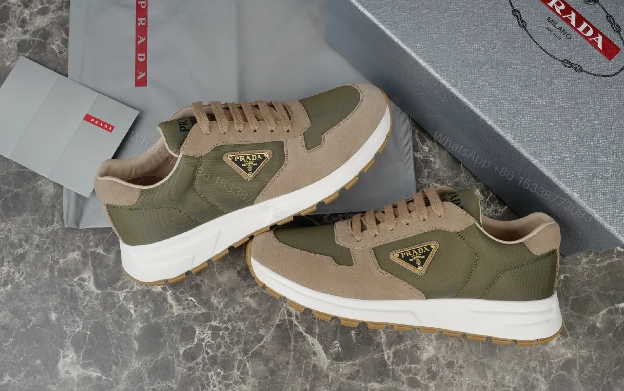 View 6 of Earth-Tone Suede Tech Runner: Luxury Everyday Sneaker