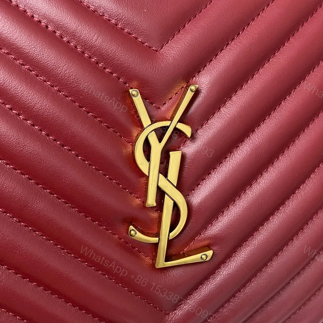 View 5 of Saint Laurent Lou Medium YSL Camera Bag with Pocket and Tassel in Quilted Leather
