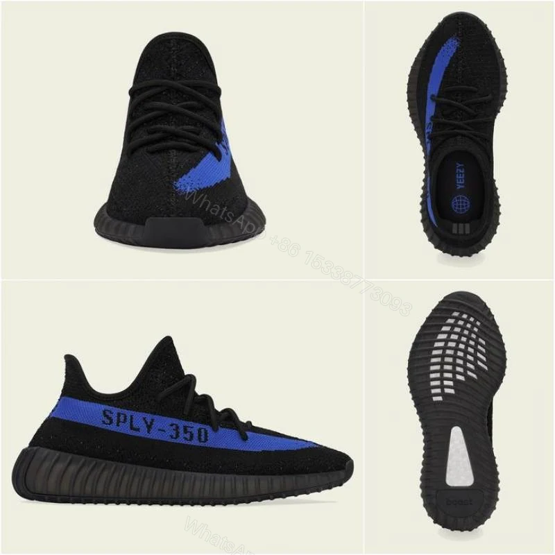 View 3 of First Copy Adidas Yeezy Boost 350 V2 Black Men’s Sneakers