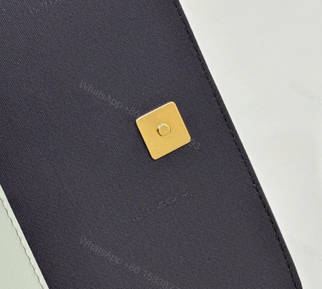 View 8 of Polished Leather Set: Gray & Gold Modern Saddle Bag & Cardholder