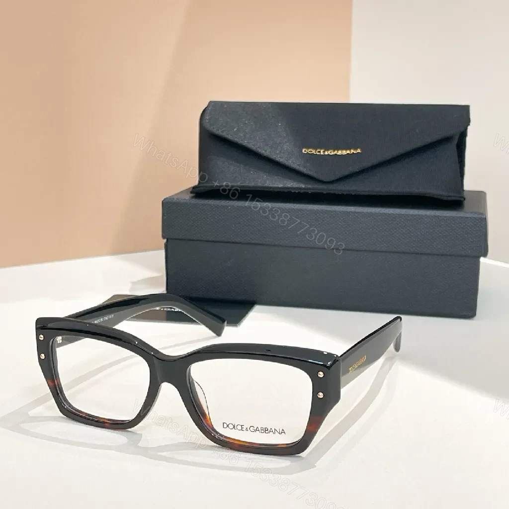 Black Acetate Rectangle Frames: Modern Luxury Eyewear Case Included — view 1