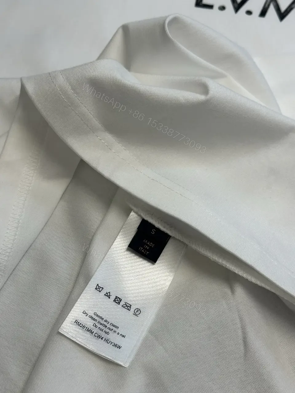 View 5 of Minimalist LV.M. Tee: Premium Cotton, Relaxed Fit, White