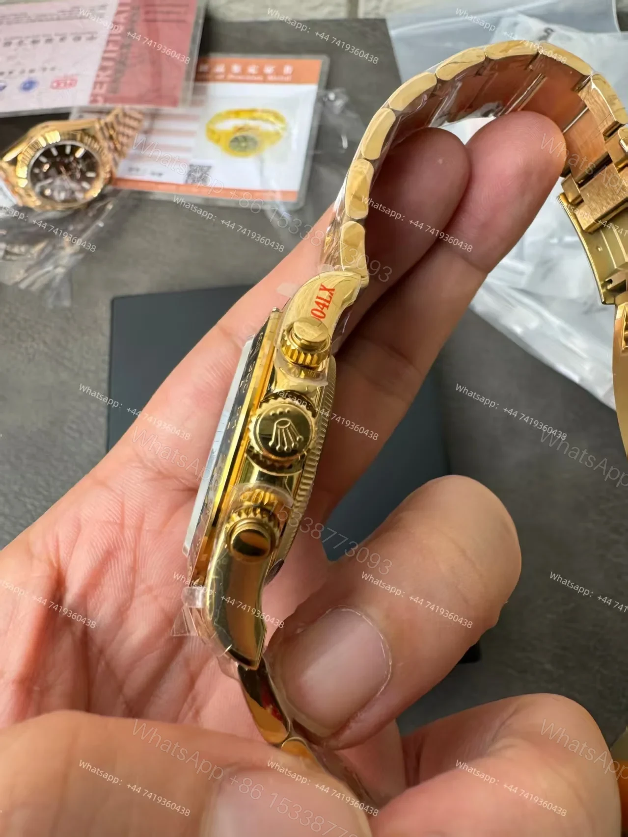 View 14 of Rolex Super Clone Daytona Le Mans 126528LN Gold 4132 Movement