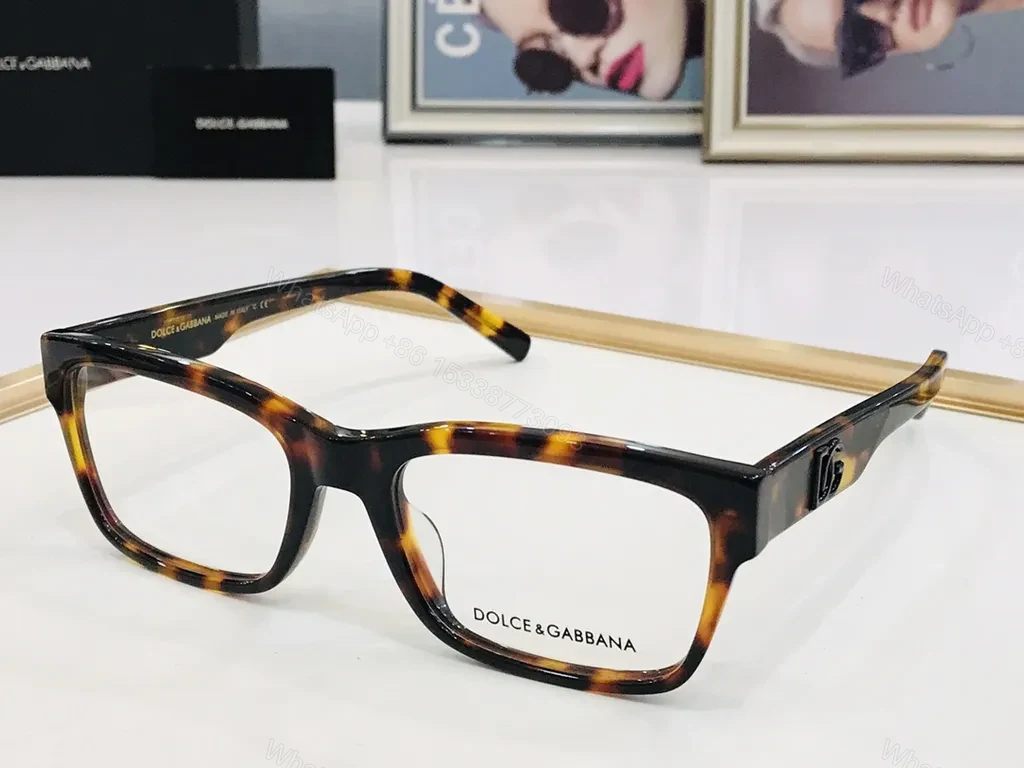 View 8 of White Gloss Rectangular Frames â€” Designer Dolce & Gabbana Luxury Eyewear