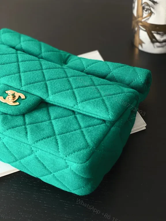 View 5 of Emerald Quilted Purse: Gold-Closure, Structured Luxe Bag