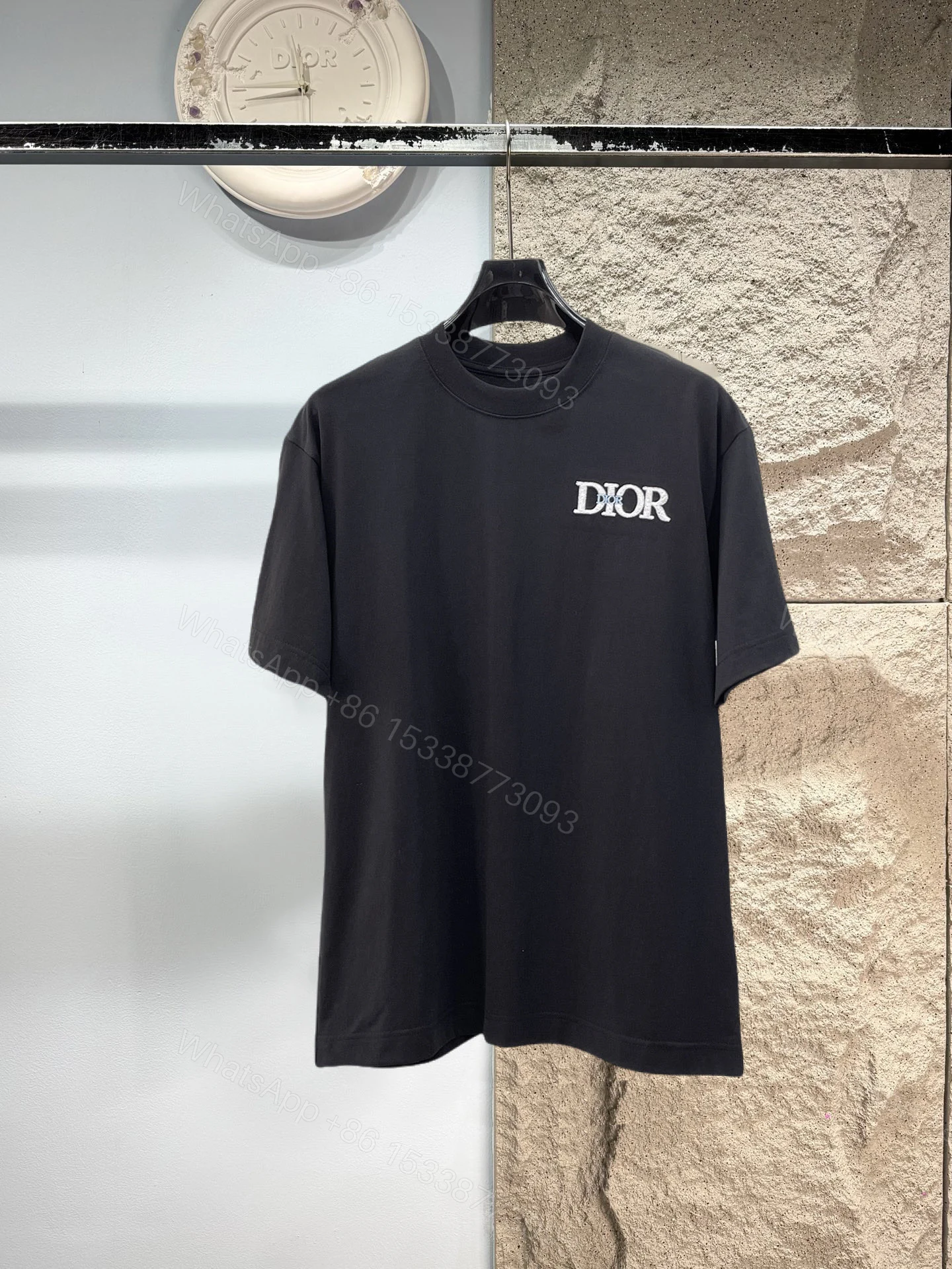 Dior高仿刺繡Logo短袖T恤 高端精品潮流男裝 — view 1