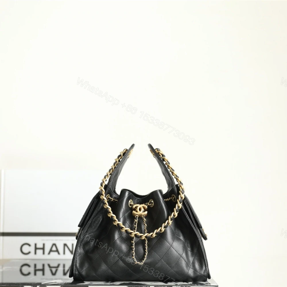 高仿Chanel*25P系列AS5293小牛皮腋下單肩包小號黑色免檢版 — view 1