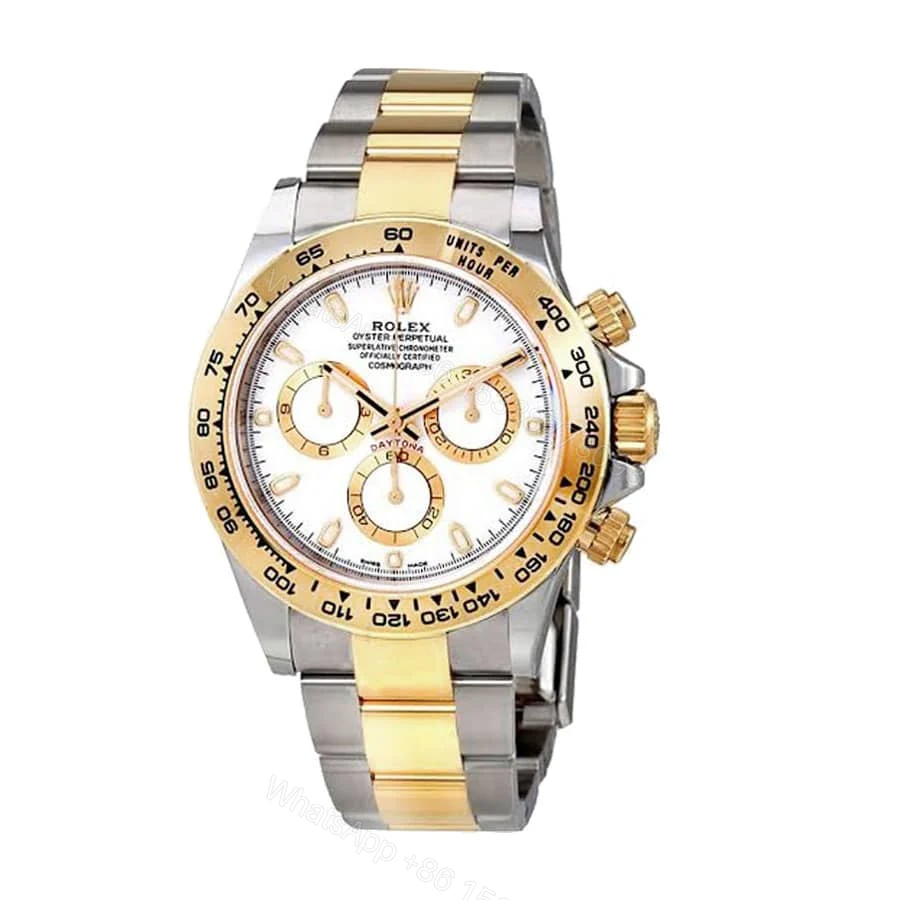 View 2 of Rolex Daytona 16520 Super Clone: 40mm Steel White Floating Cosmograph Dial