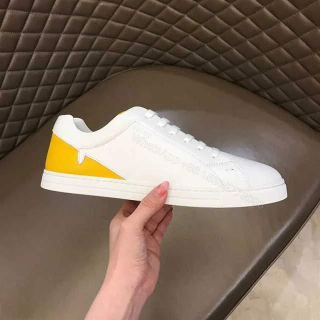 View 2 of FENDI CORNER BUGS LOW-TOP SNEAKERS IN WHITE – FD07