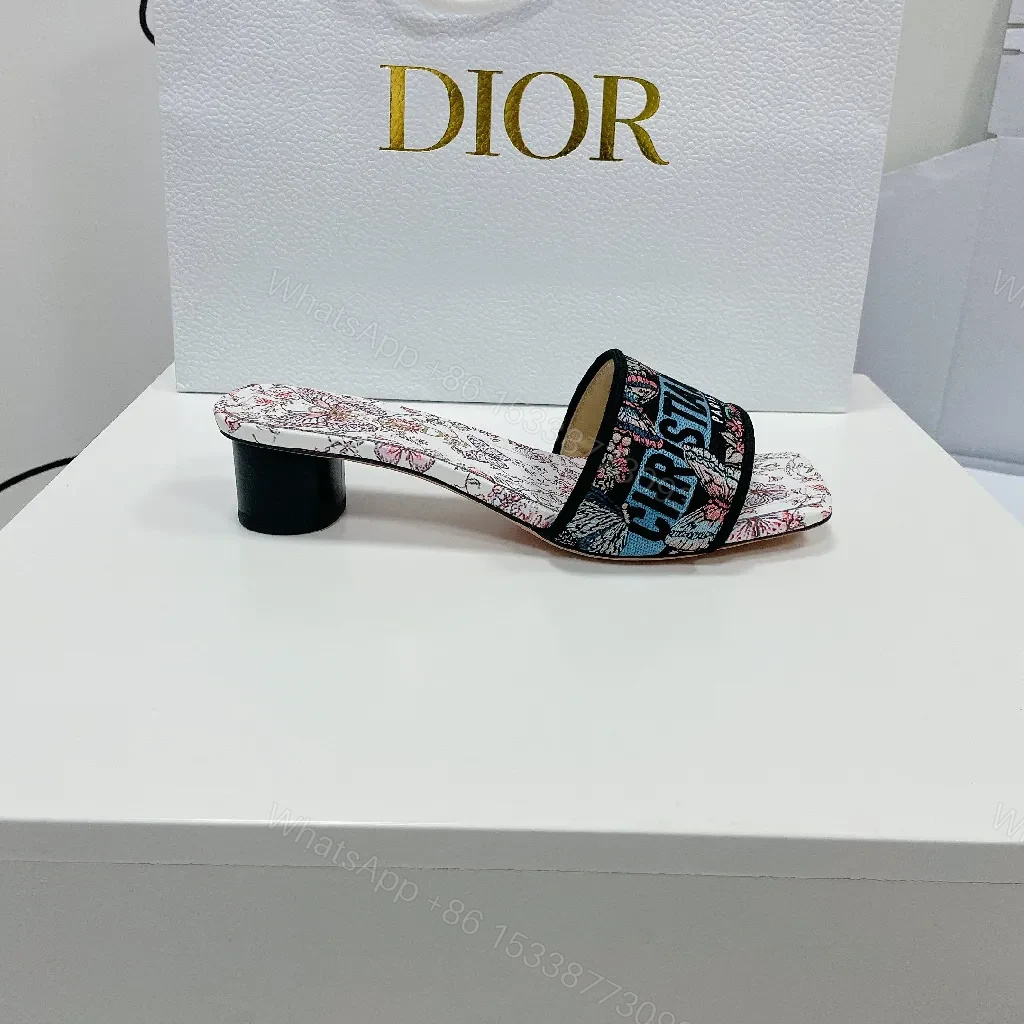 View 7 of Floral Slides + Satin Strap + Luxe Couture + Signature Logo Slide