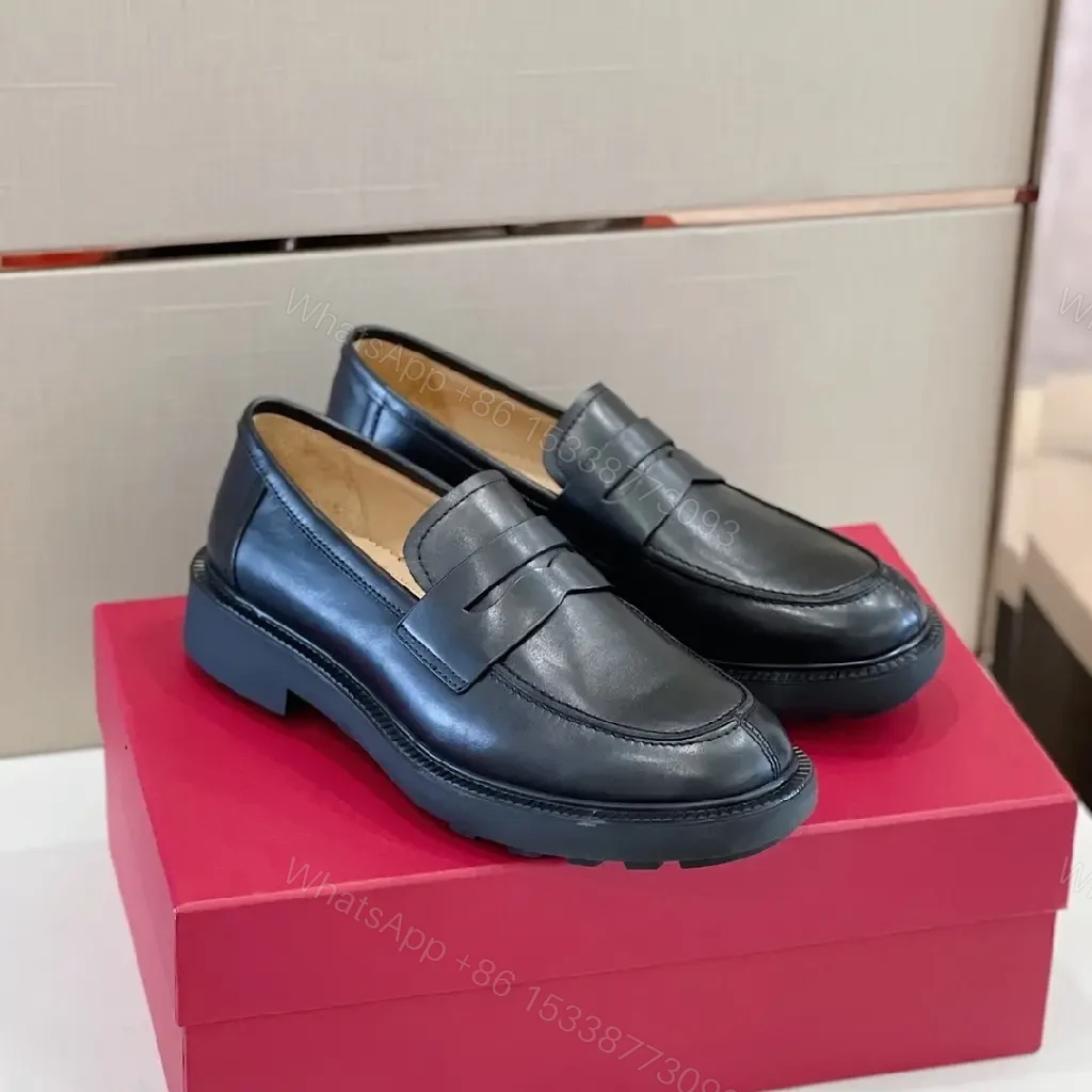 View 10 of Textured Leather Penny Loafers: Cushioned Sole, Classic Comfort