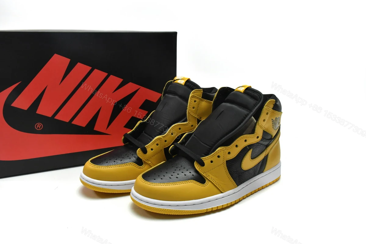 View 3 of Air Jordan 1 High OG Pollen 555088-701