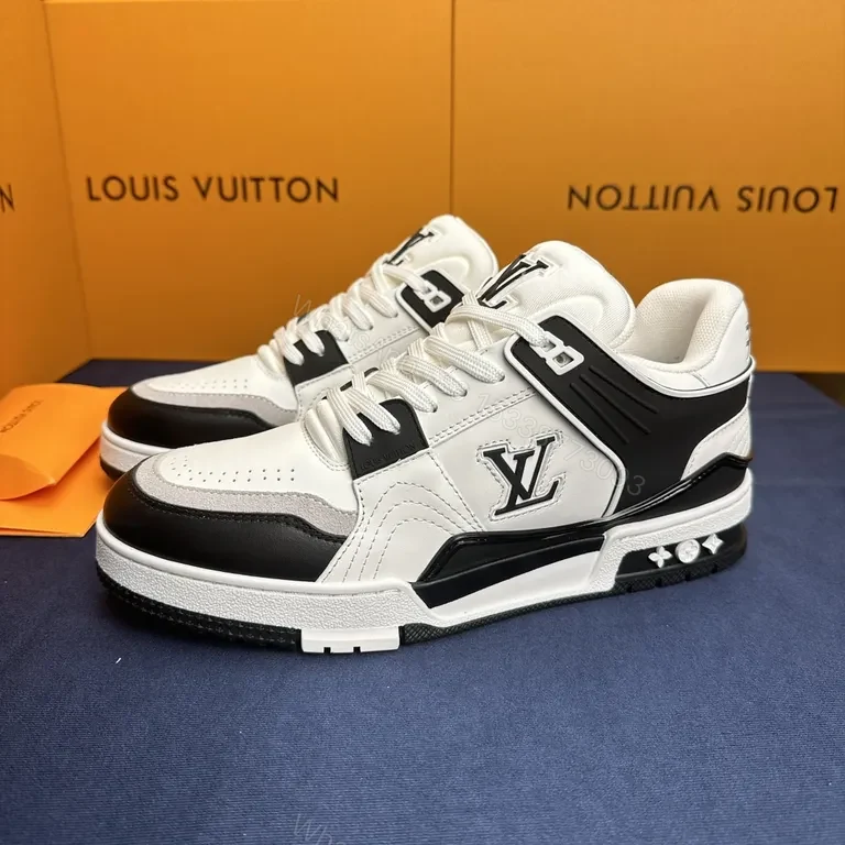 View 6 of Bold LV Contrast-Blocker High-Tops: Luxe Everyday sneakers