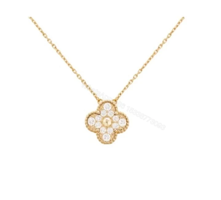 Van Cleef Dupe Vintage Alhambra Pendant Necklace 5396 — view 1