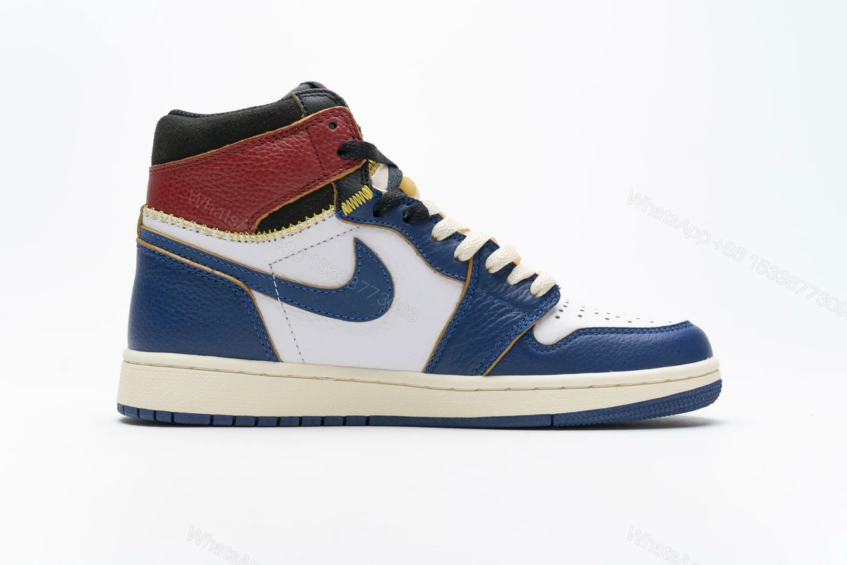 View 2 of Air Jordan 1 Retro High Union Los Angeles Blue Toe BV1300-146