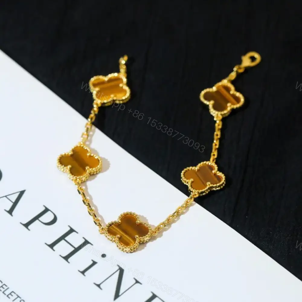 View 2 of 高仿首飾VanCleef&Arpels*RD35600虎眼石黃金手鏈