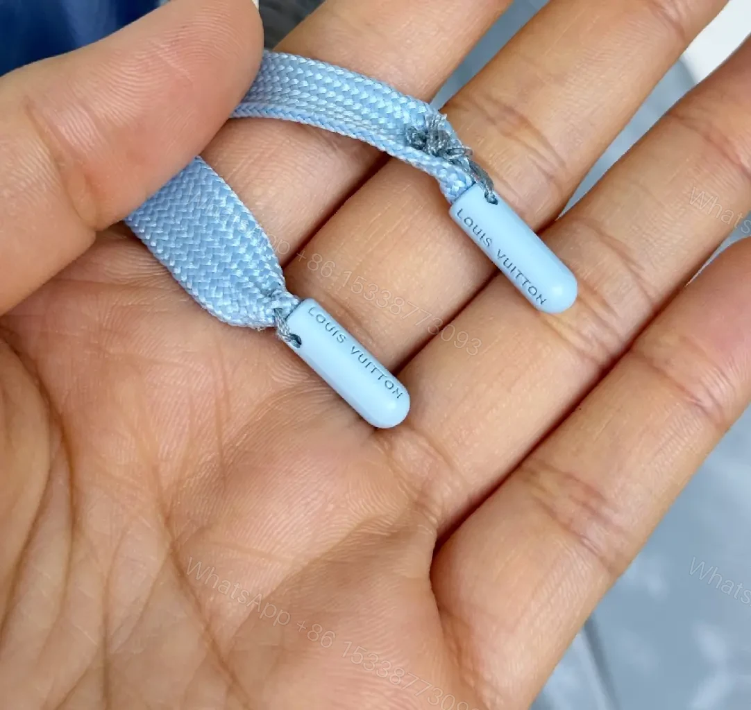 View 11 of Light Blue Satin Shorts with LV Monogram Print