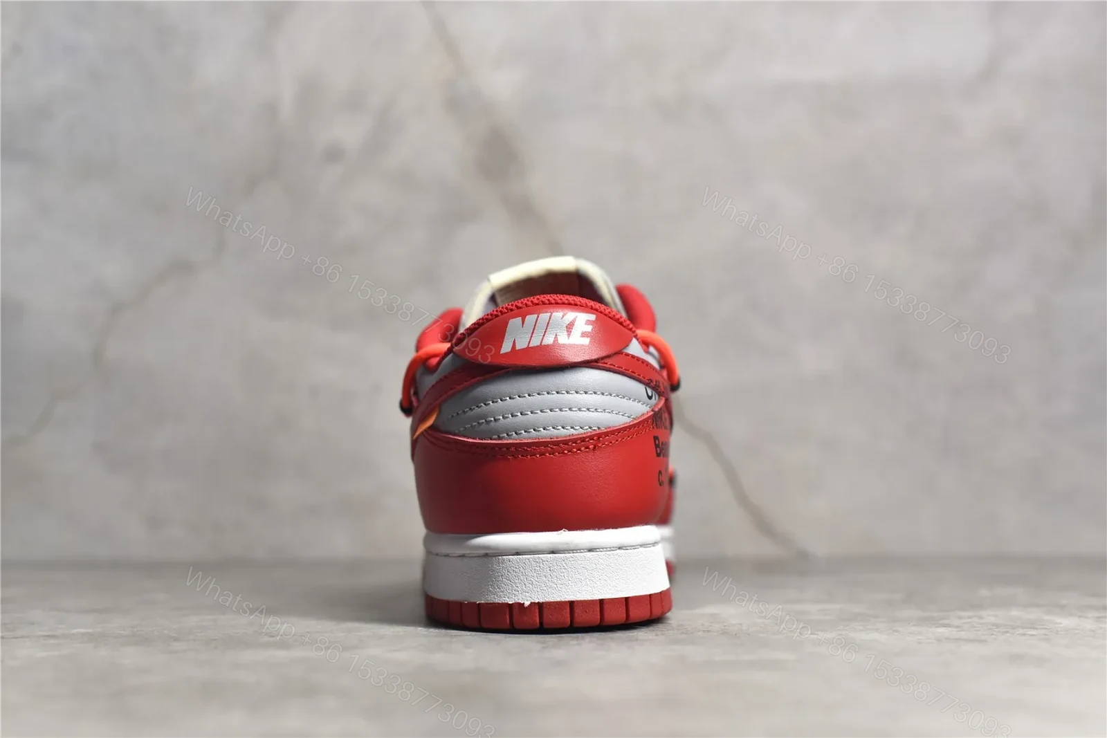 View 7 of Nike Dunk Low Off-White University Red Replicas