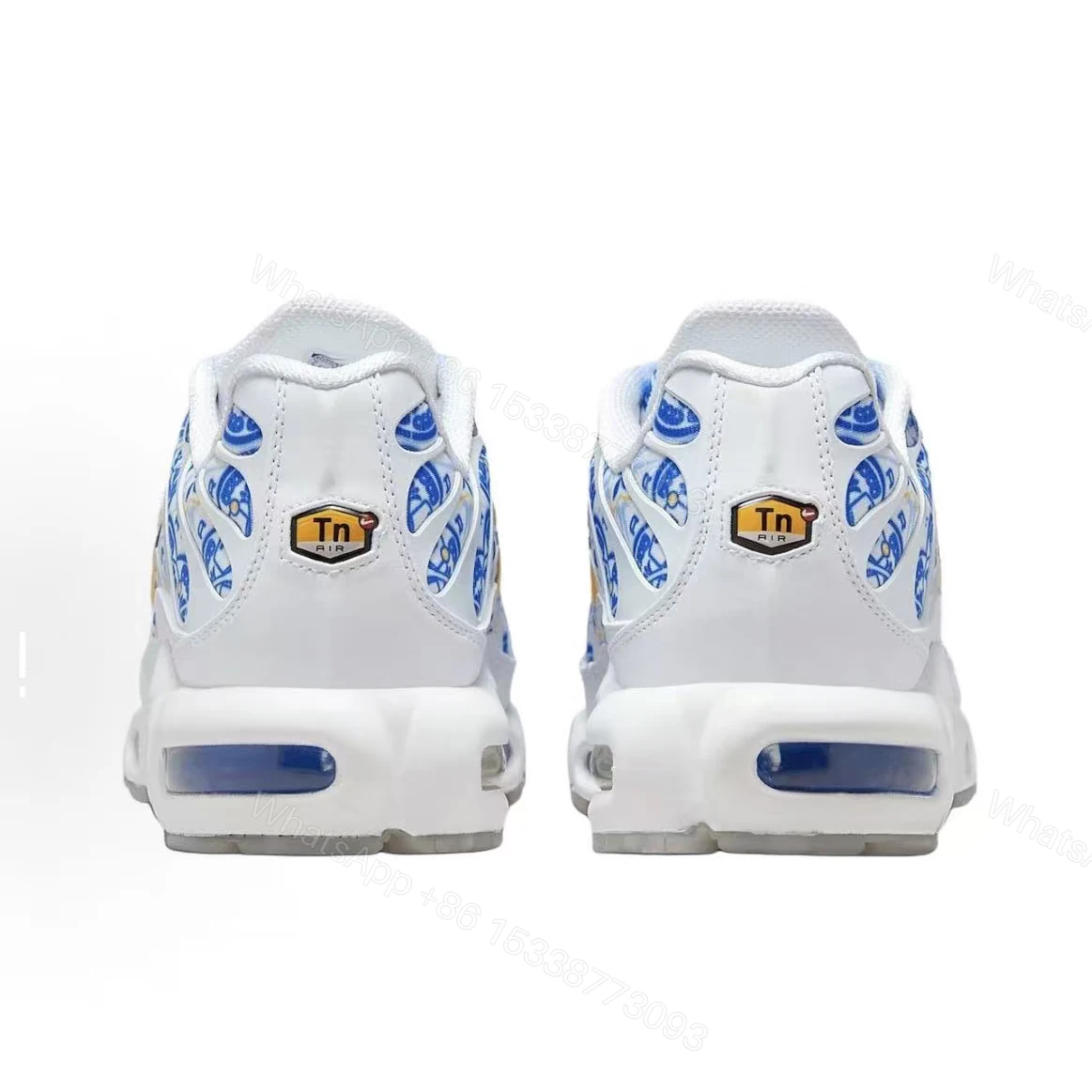 View 4 of Nike Air Max Plus Blue and white pattern