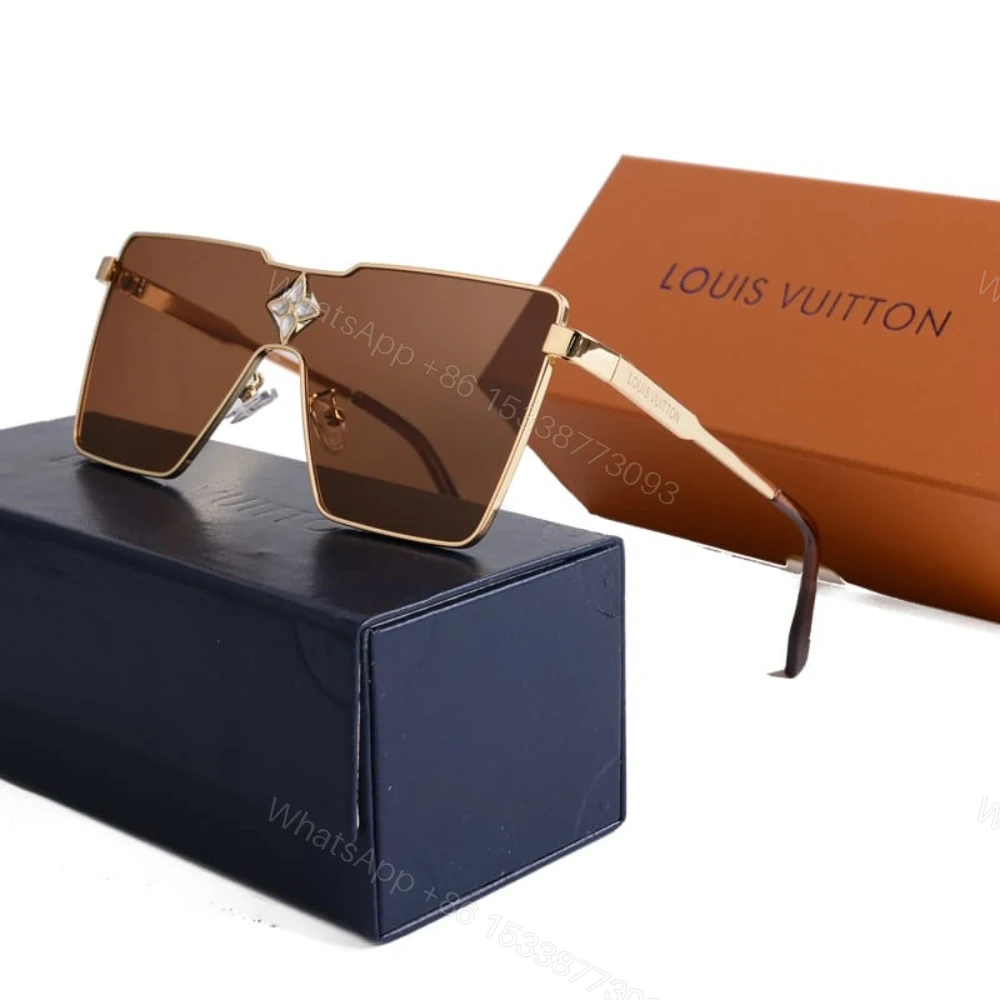 View 3 of Louis Vuitton Cyclone Metal Sunglasses Gold