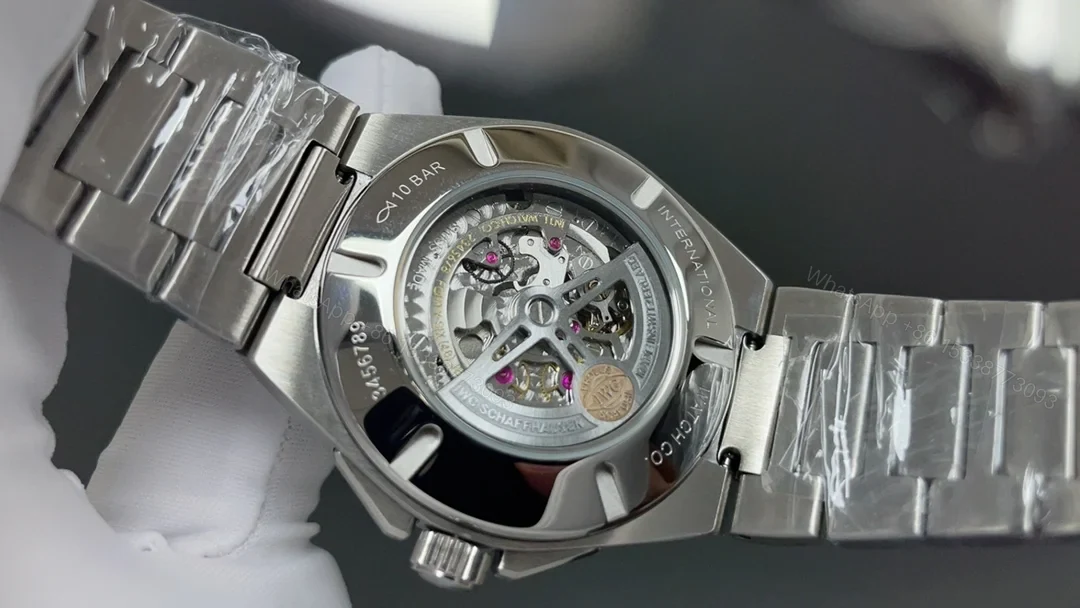 View 6 of IWC Ingenieur Perpetual Calendar Replica 42MM Premium White Dial Steel Bracelet Edition RG-IWC-INGENIEUR-PC-42