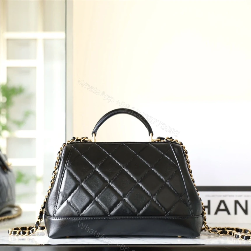 View 2 of 高仿Chanel*24A系列AS5058拋光小羊皮單肩包黑色免檢版
