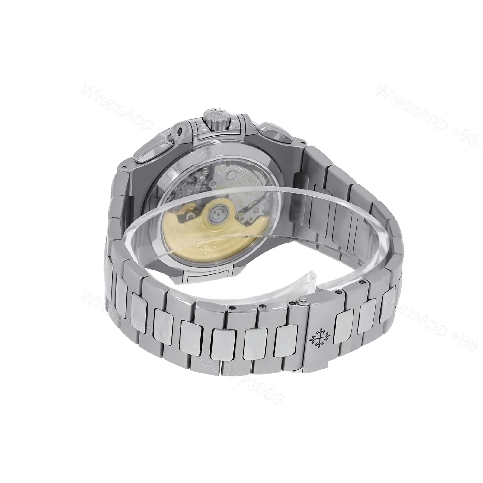 View 3 of Patek Nautilus Blue Silver Replica
