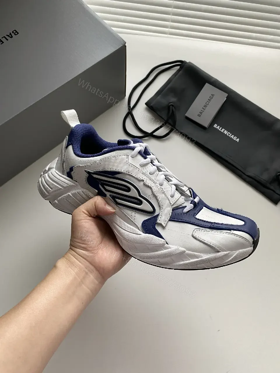 View 4 of Bold Runner High-Top Sneaker: Sculpted Comfort Leather