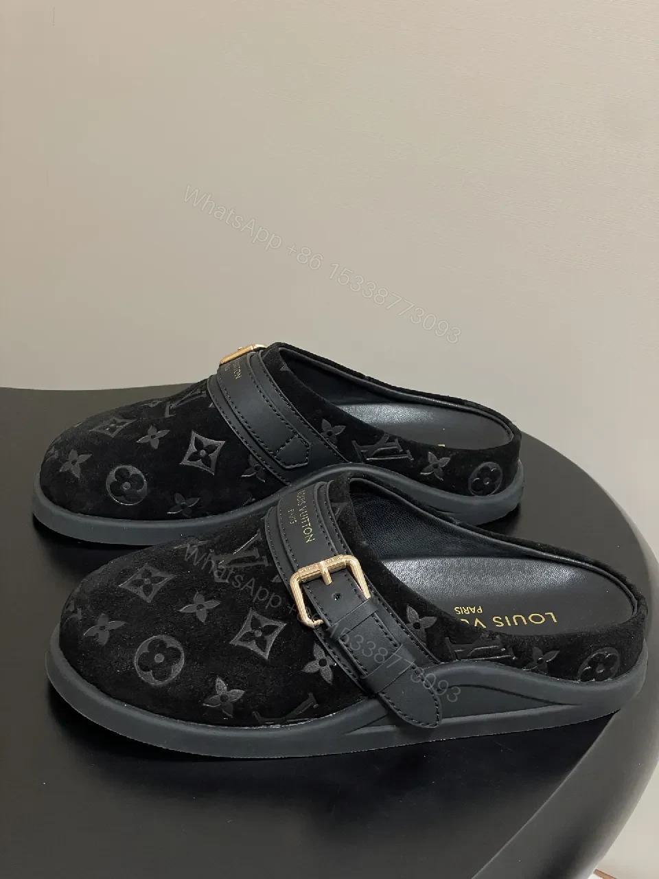 View 9 of Chic Monogram Slip-Ons: Luxe Comfort, Modern Style, Mules