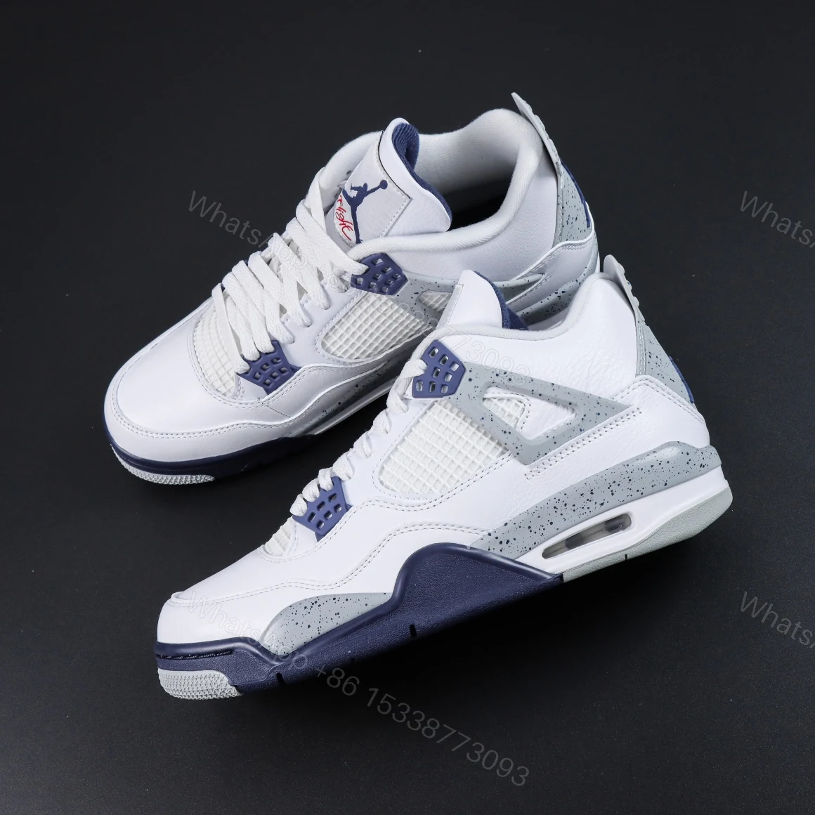 View 8 of Air Jordan 4 Retro Midnight Navy Reps