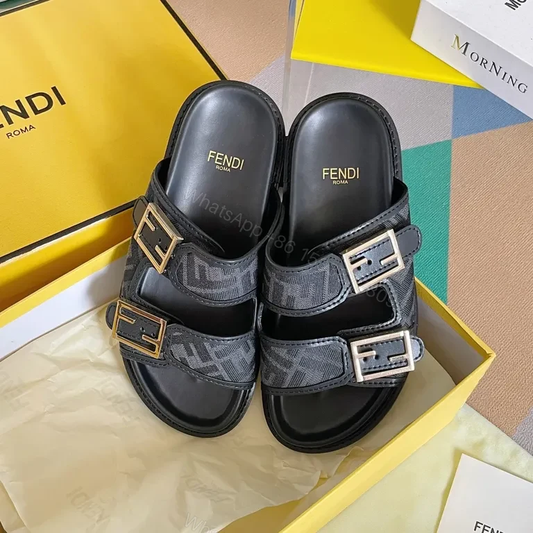 View 7 of Bold Sandal Straps: Fendi Monogram Slide for All-Day Comfort