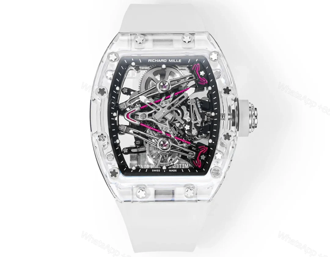 Richard Mille RM38-02 Crystal White Skeleton Tourbillon Watch RM38-CR-WH — view 1