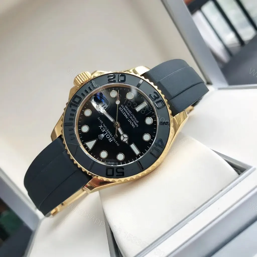View 5 of Rolex Yacht-Master 42 Replica Premium 42MM Everose Black Dial Oysterflex 226658-0001