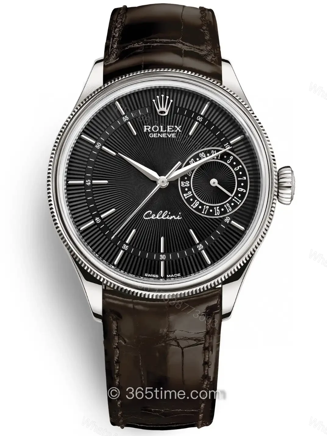 Premium Rolex Cellini Date 50519 replica 39MM Brown Leather Strap Edition 50519-0014 — view 1